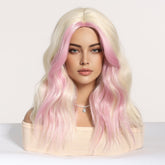 Platinum Blonde with Pastel Pink Highlights Wig - MARKETPLACE - Milk & Honey Wigs
