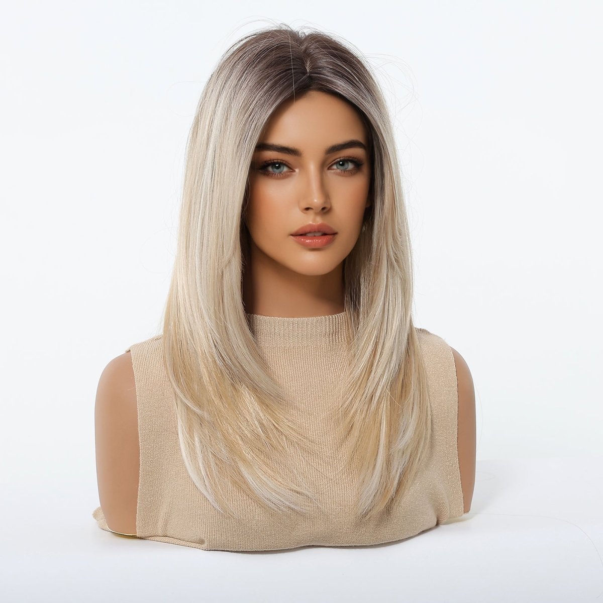 Platinum Blonde with Shadow Roots Wig - MARKETPLACE - Milk &amp; Honey Wigs