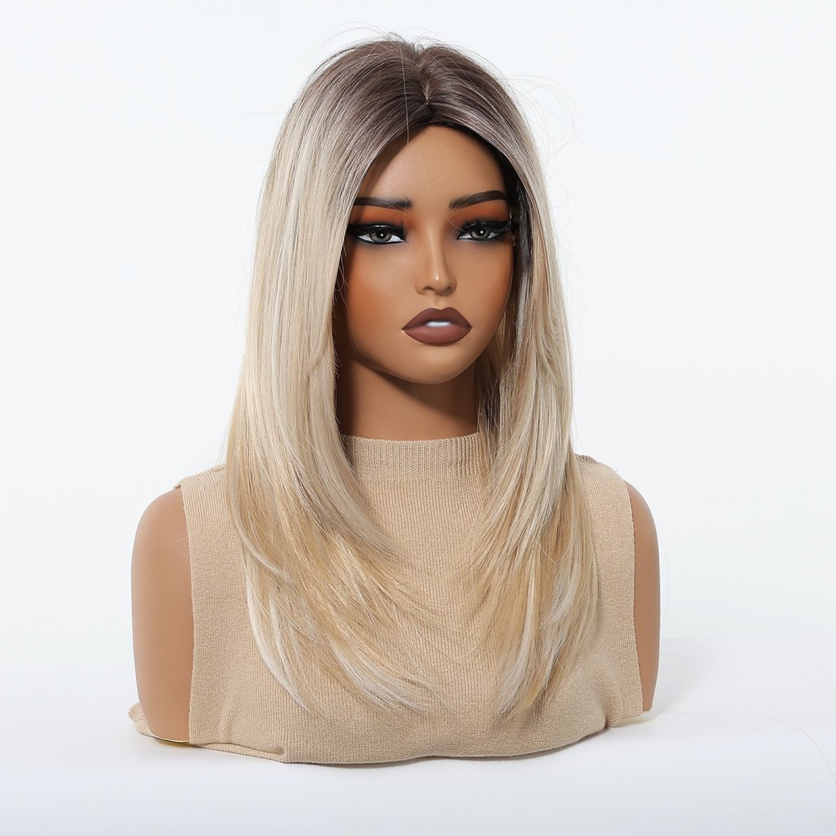Platinum Blonde with Shadow Roots Wig - MARKETPLACE - Milk &amp; Honey Wigs