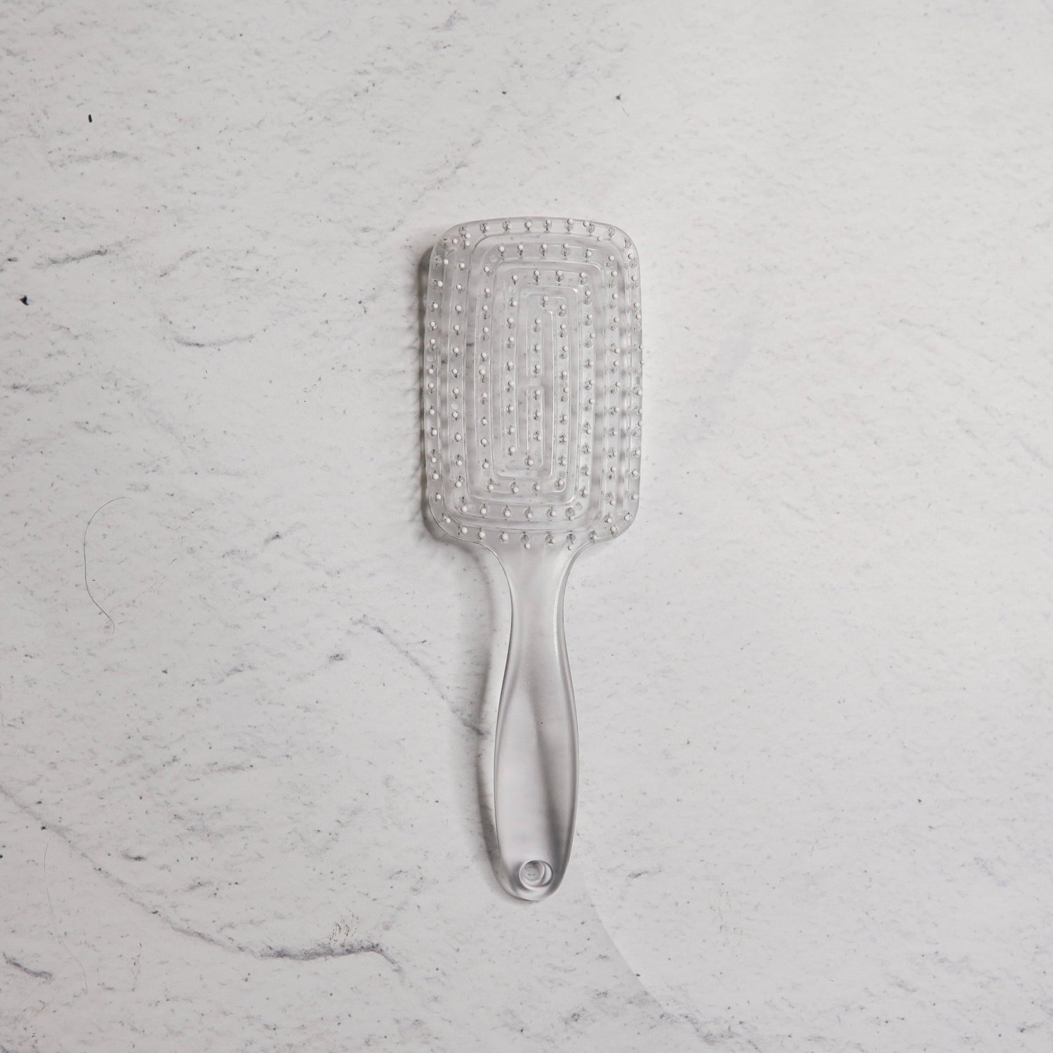 RECTANGLE DETANGLE BRUSH - Clear ( Travel Size ) - Milk &amp; Honey Wigs