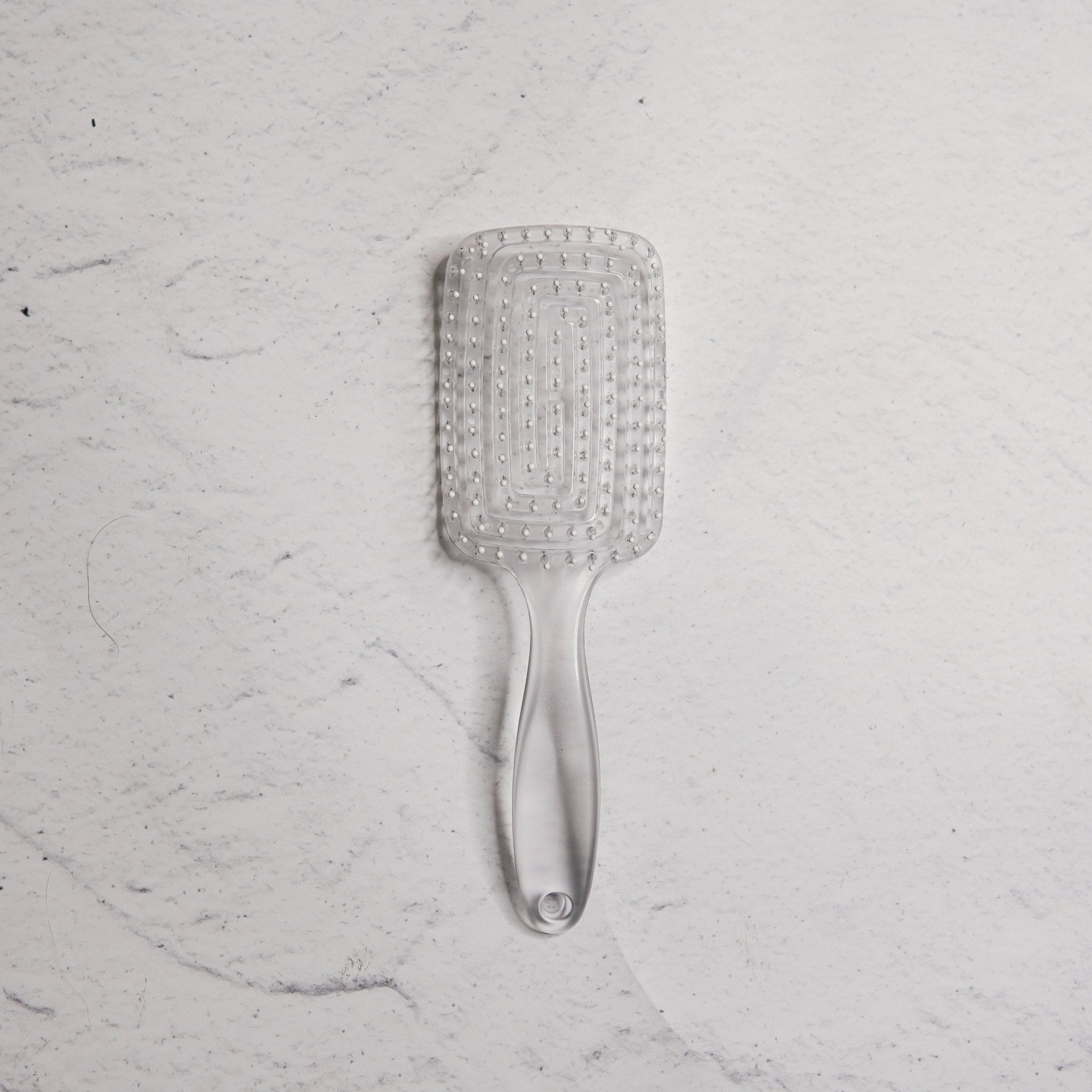 RECTANGLE DETANGLE BRUSH - Clear ( Travel Size ) - Milk &amp; Honey Wigs