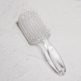 RECTANGLE DETANGLE BRUSH - Clear ( Travel Size ) - Milk & Honey Wigs