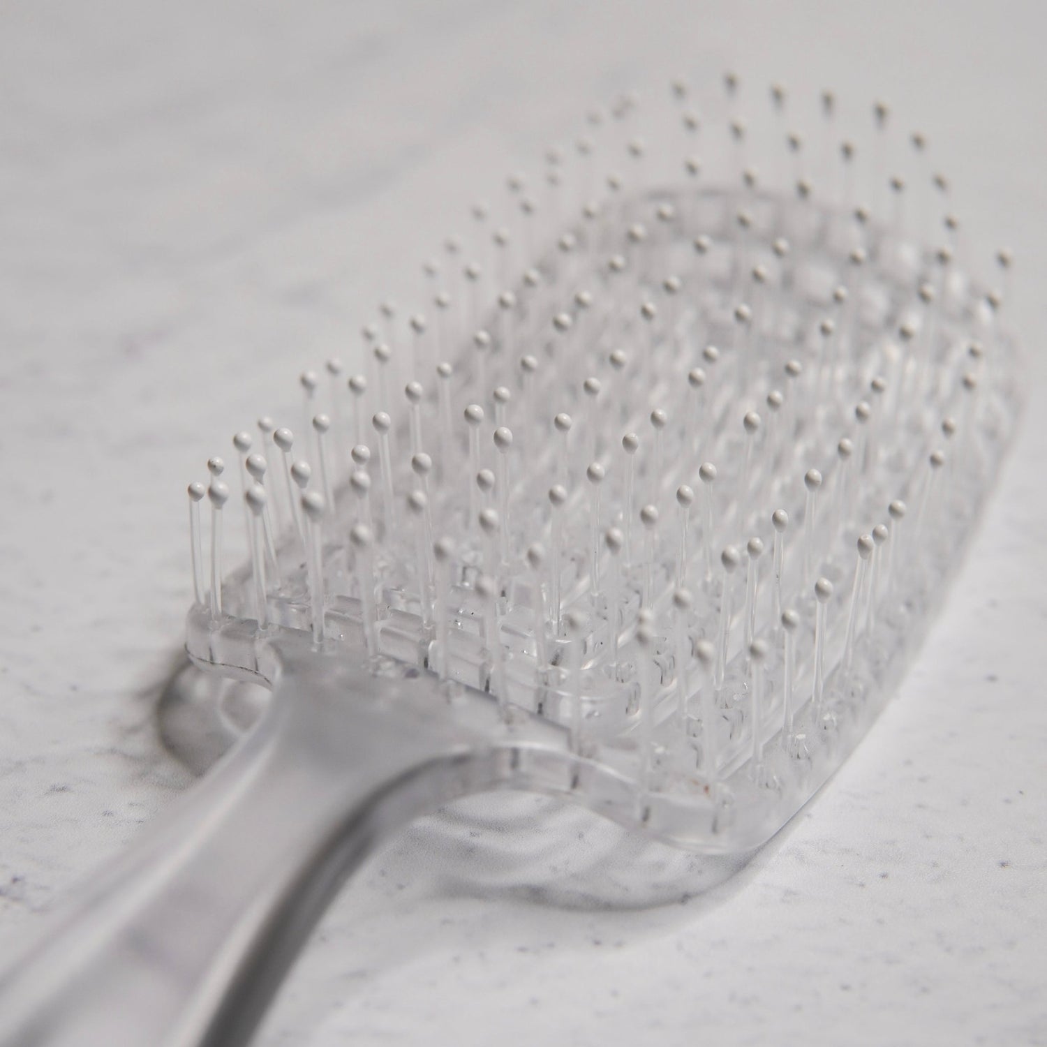 RECTANGLE DETANGLE BRUSH - Clear ( Travel Size ) - Milk &amp; Honey Wigs