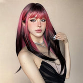 Red and Black Highlight Wig - MARKETPLACE - Milk & Honey Wigs