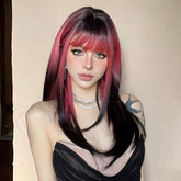 Red and Black Highlight Wig - MARKETPLACE - Milk & Honey Wigs