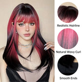 Red and Black Highlight Wig - MARKETPLACE - Milk & Honey Wigs