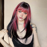 Red and Black Highlight Wig - MARKETPLACE - Milk & Honey Wigs