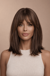 REIGN - Dark Brown - Fringe Wig - Milk & Honey Wigs