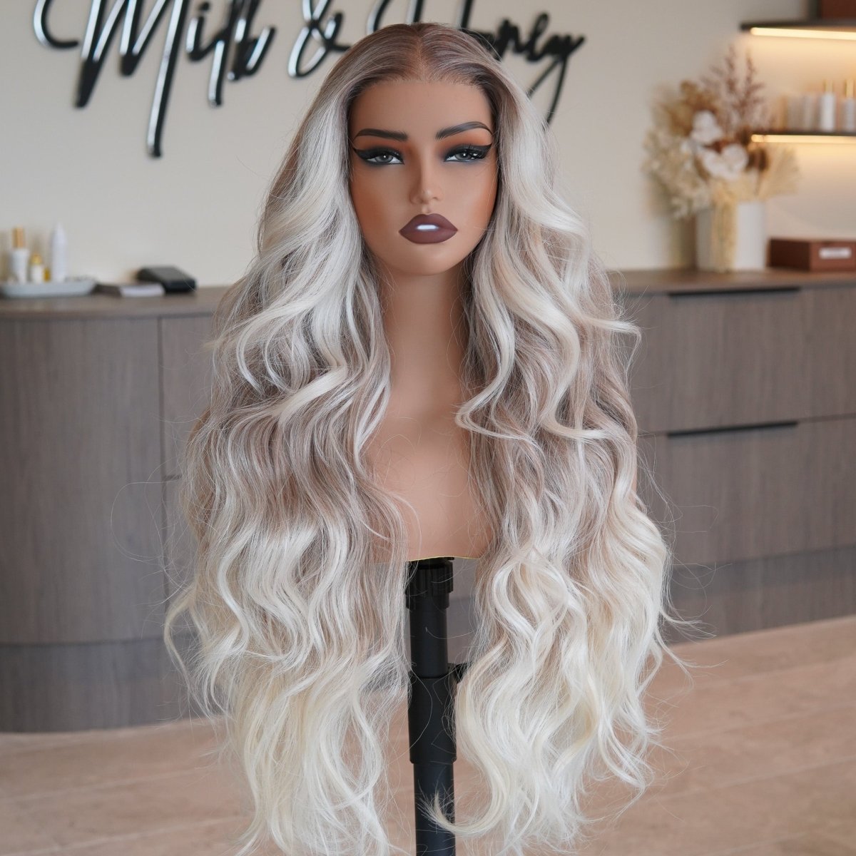 ROBBIE Beach Blonde 13x4 Lace Front Wig - Milk & Honey Wigs