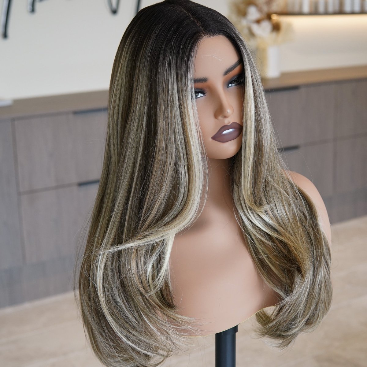ROME Mocha Lace Front Wig - Milk &amp; Honey Wigs