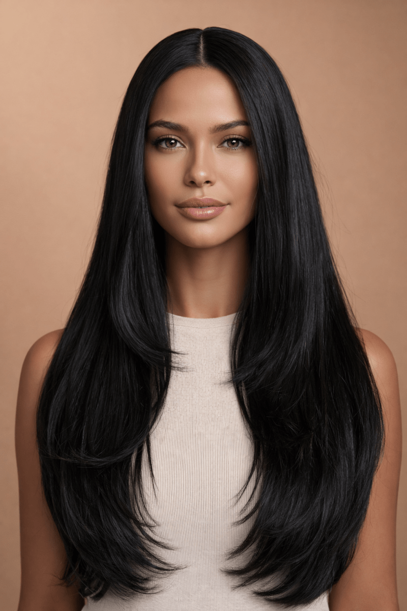 ROME - Natural Black - Lace Front Wig - Milk &amp; Honey Wigs