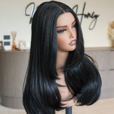 ROME Natural Black Lace Front Wig - Milk & Honey Wigs