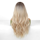 Root Streched Blonde Wavy 13x6 Lace Front Wig - MARKETPLACE - Milk & Honey Wigs