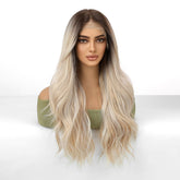 Root Streched Blonde Wavy 13x6 Lace Front Wig - MARKETPLACE - Milk & Honey Wigs
