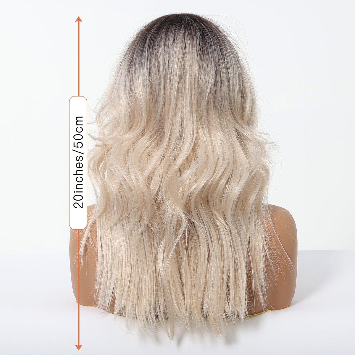 Rooted Platinum Blonde Wig – Soft Waves wig - MARKETPLACE - Milk &amp; Honey Wigs