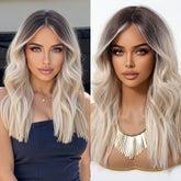 Rooted Platinum Blonde Wig – Soft Waves wig - MARKETPLACE - Milk & Honey Wigs