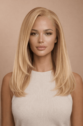 RYDER - Honey Blonde - Human Hair Wig | Blonde, 16 Inch, 13x6 Lace Front, Human Hair | Milk & Honey Wigs