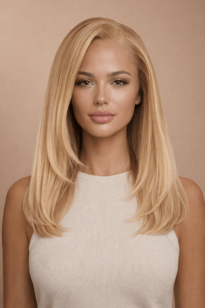 RYDER - Honey Blonde - Human Hair Wig | Blonde, 16 Inch, 13x6 Lace Front, Human Hair | Milk &amp; Honey Wigs