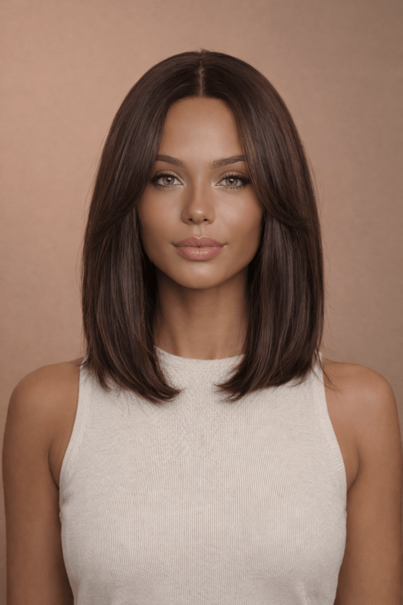 SABRINA - Dark Brown - Lace Front Wig - Milk &amp; Honey Wigs