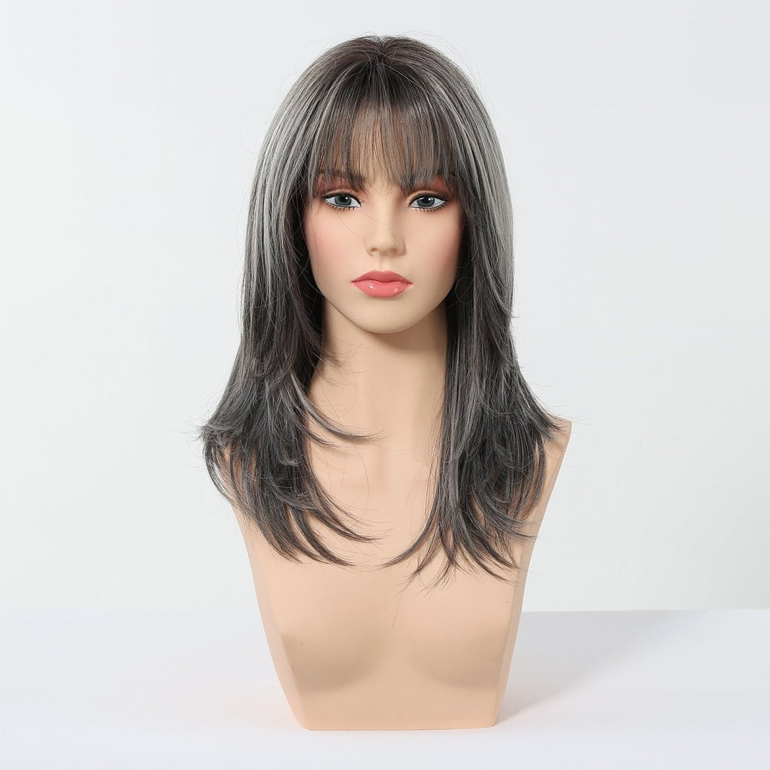 Salt and Pepper Layered Wig - MARKETPLACE - Milk &amp; Honey Wigs