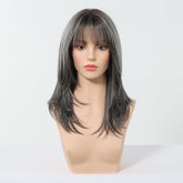 Salt and Pepper Layered Wig - MARKETPLACE - Milk & Honey Wigs