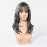Salt and Pepper Layered Wig - MARKETPLACE - Milk & Honey Wigs