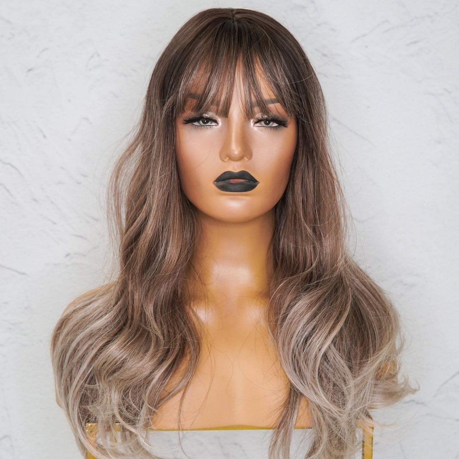 SAMMY Ombre Fringe Wig - Milk &amp; Honey Wigs