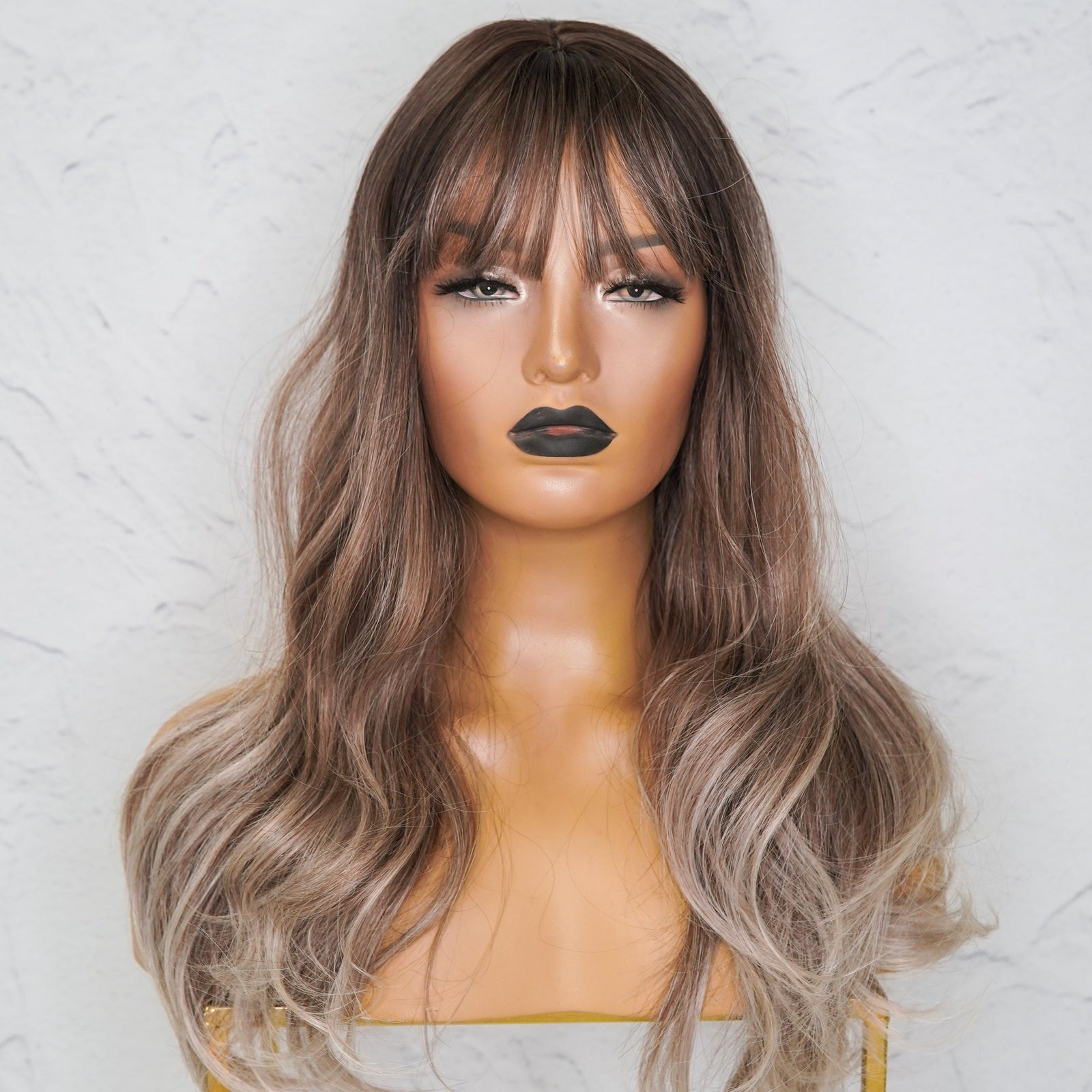 SAMMY Ombre Fringe Wig - Milk &amp; Honey Wigs