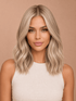SAMPLE - Beige Rooted Blonde - Human Hair Wigs - Milk & Honey Wigs