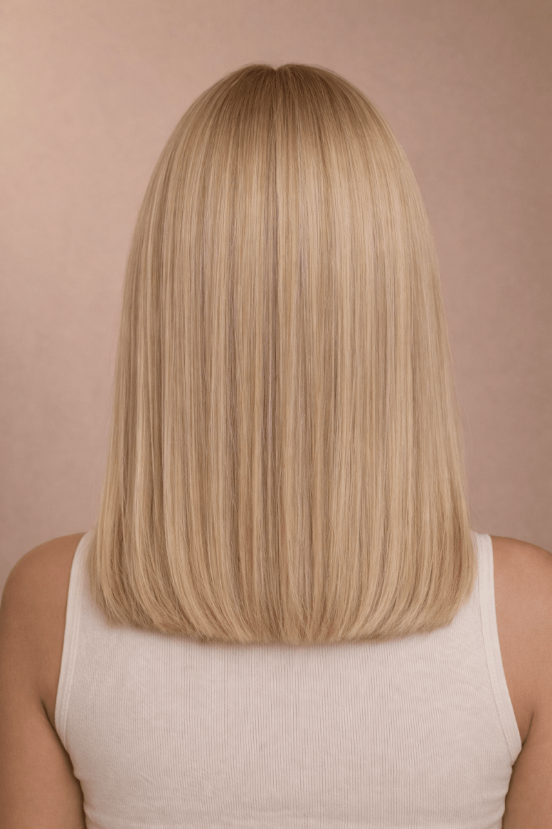 SAMPLE - Bronde Fringe - Human Hair Wigs | Milk &amp; Honey Wigs