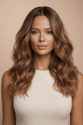 SANDRA - Brown - Lace Front Wig - Milk & Honey Wigs