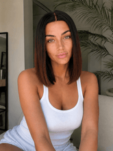 SARA - Brown - Human Hair Wig - Milk & Honey Wigs