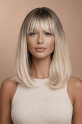 SAVANNAH Blonde Ombre Fringe Wig | Milk & Honey Wigs