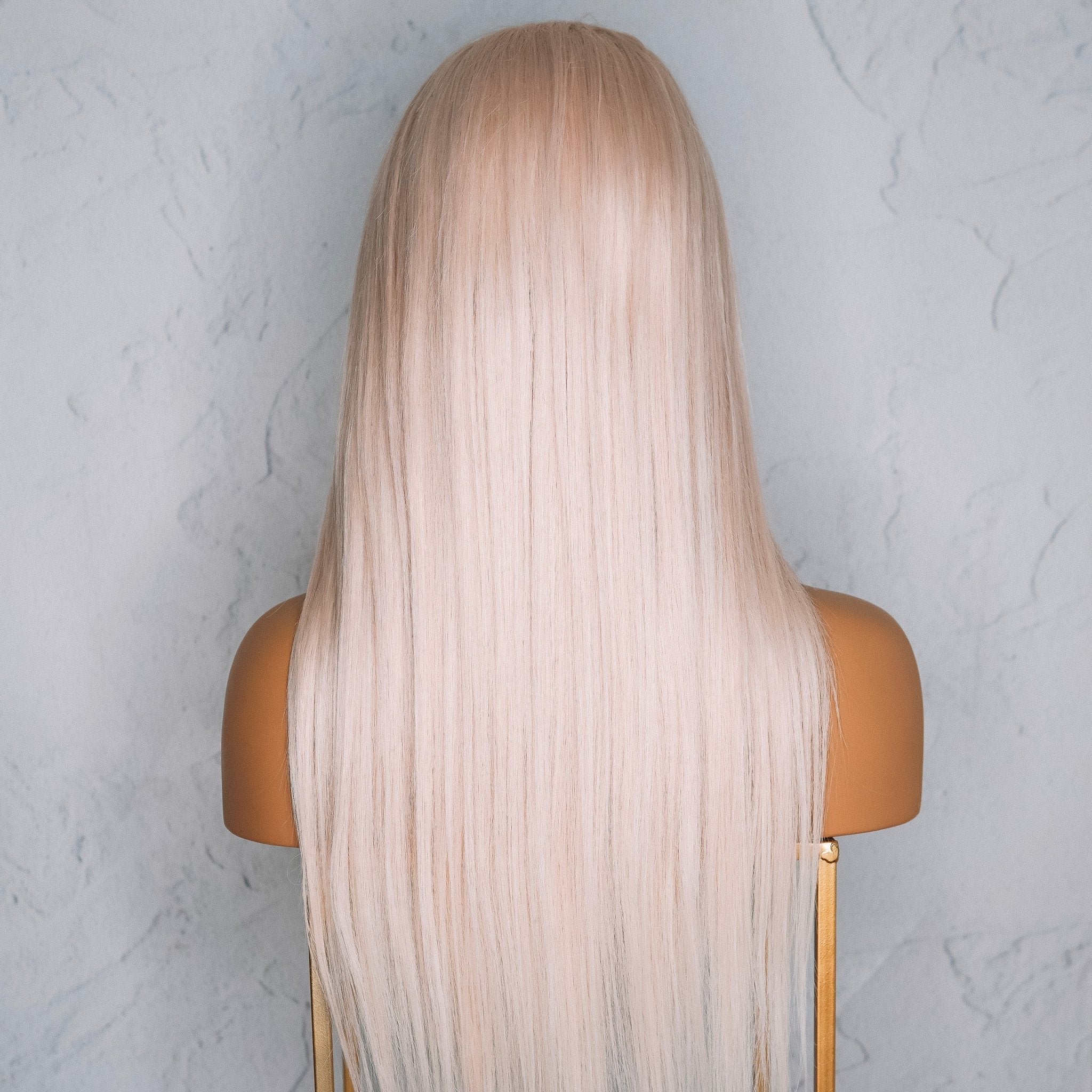SEAMLESS Ready To Wear 9x6" 60 LIGHTEST BLONDE Straight Human Hair Wig - Milk & Honey Wigs