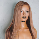 SEAMLESS Ready To Wear 9x6" MIXED BROWN Straight Human Hair Wig - Milk & Honey Wigs