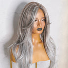 SELENE Ash Grey ( Salt & Pepper ) Lace Front Wig - Milk & Honey Wigs