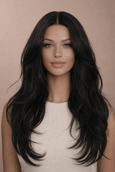 SELENE - Black Lace - Front Wig - Milk & Honey Wigs