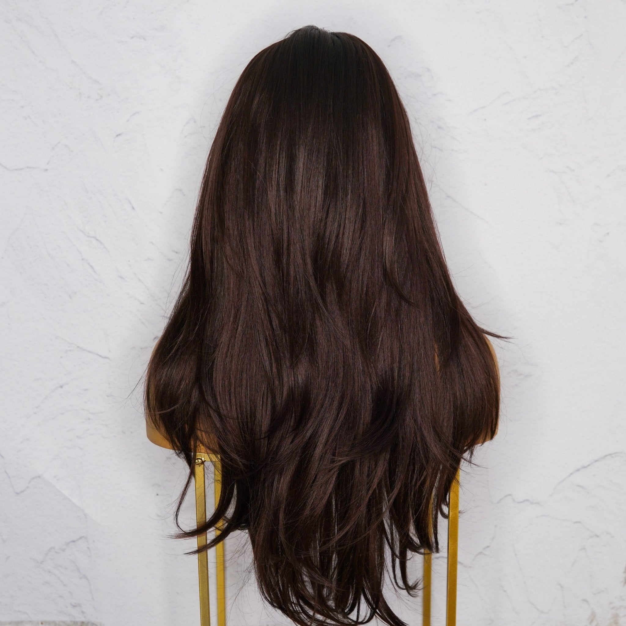 SELENE Dark Brown Lace Front Wig - Milk &amp; Honey Wigs