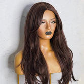 SELENE Dark Brown Lace Front Wig - Milk & Honey Wigs