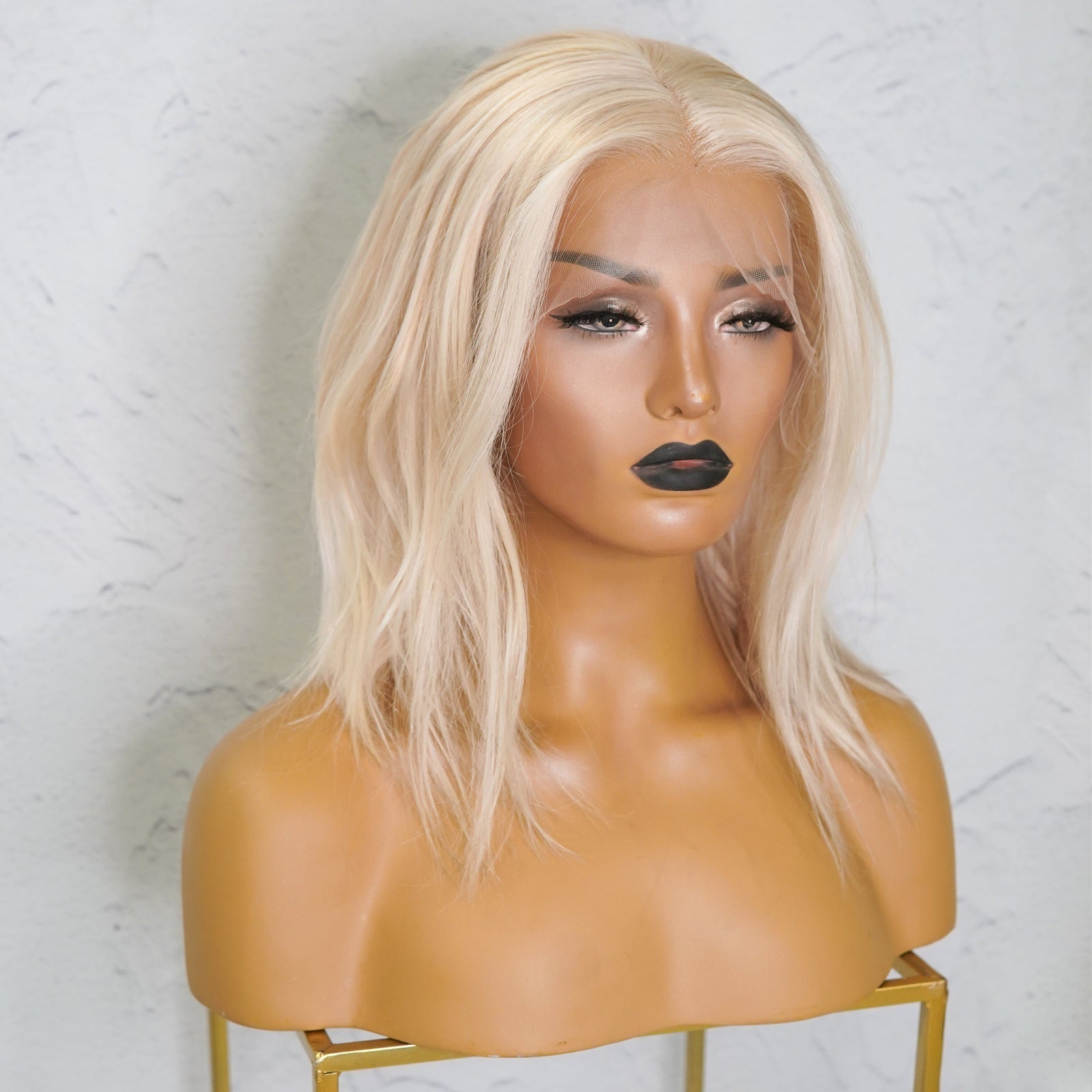 SELMA Blonde Human Hair Lace Front Wig - Milk & Honey Wigs