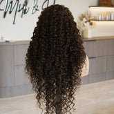 SHIRLEY Dark Brown Curl Lace Front Wig - Milk & Honey Wigs