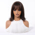 Short Dark Brown Bob Wispy Fringe Wig - MARKETPLACE - Milk & Honey Wigs