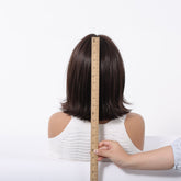 Short Dark Brown Bob Wispy Fringe Wig - MARKETPLACE - Milk & Honey Wigs