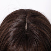 Short Dark Brown Bob Wispy Fringe Wig - MARKETPLACE - Milk & Honey Wigs