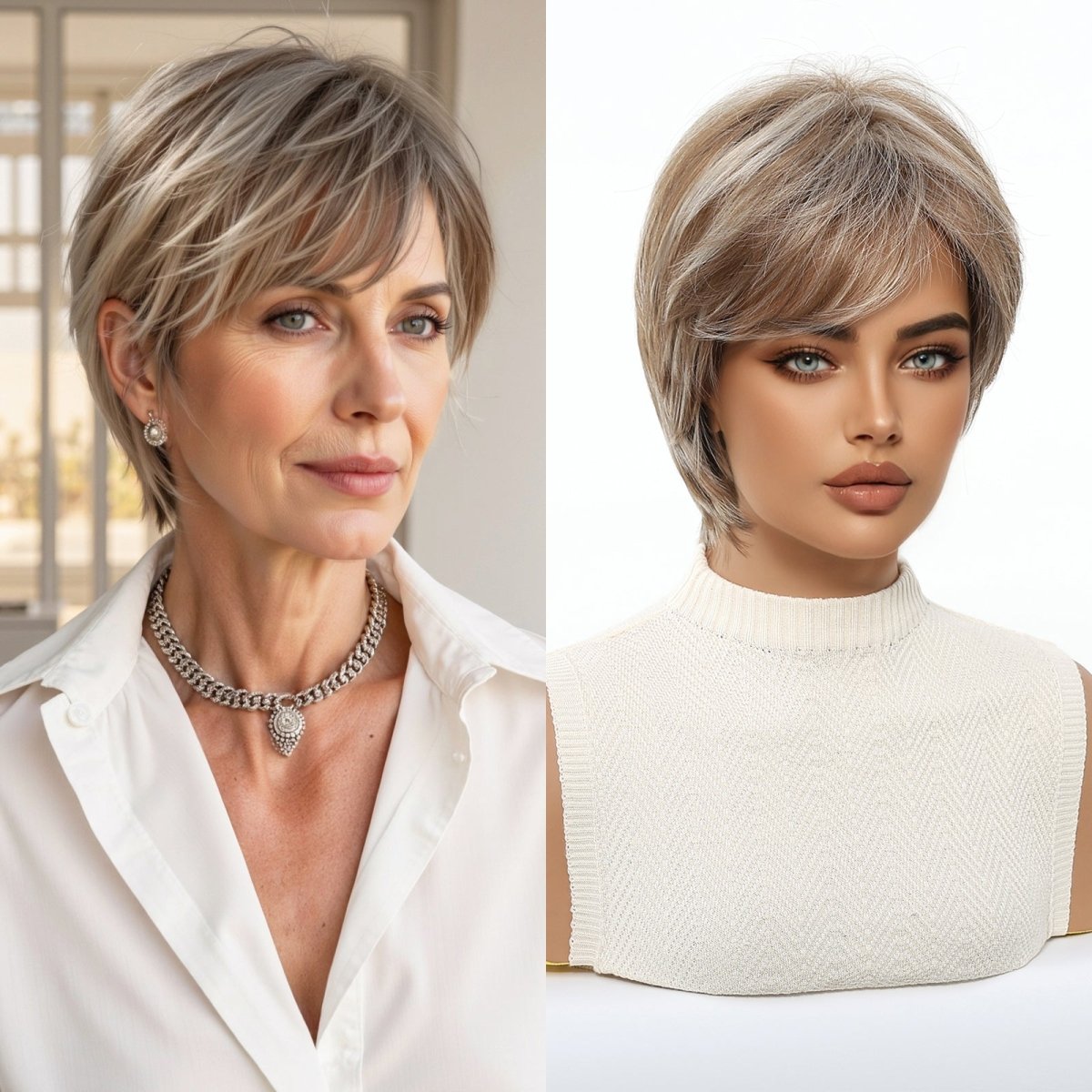 Short Layered Pixie Cut Wig - MARKETPLACE - Milk &amp; Honey Wigs