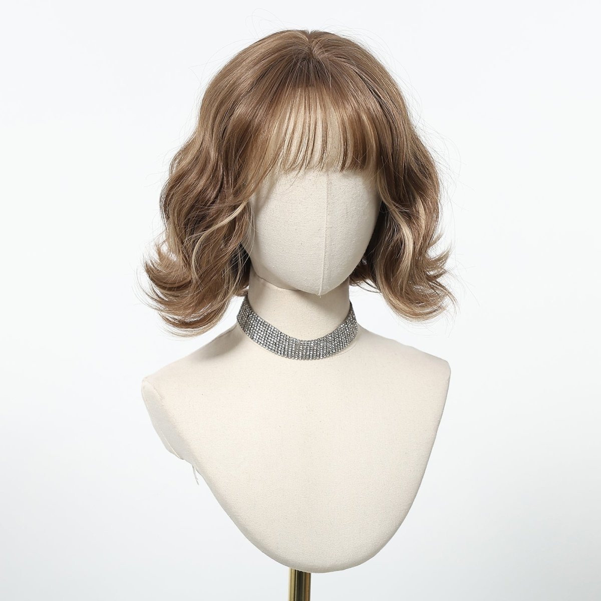 Short Wavy Brown Wig - MARKETPLACE - Milk &amp; Honey Wigs