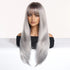 Silver - Gray With Darker Roots Wig - MARKETPLACE - Milk & Honey Wigs
