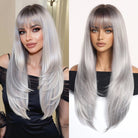 Silver - Gray With Darker Roots Wig - MARKETPLACE - Milk & Honey Wigs
