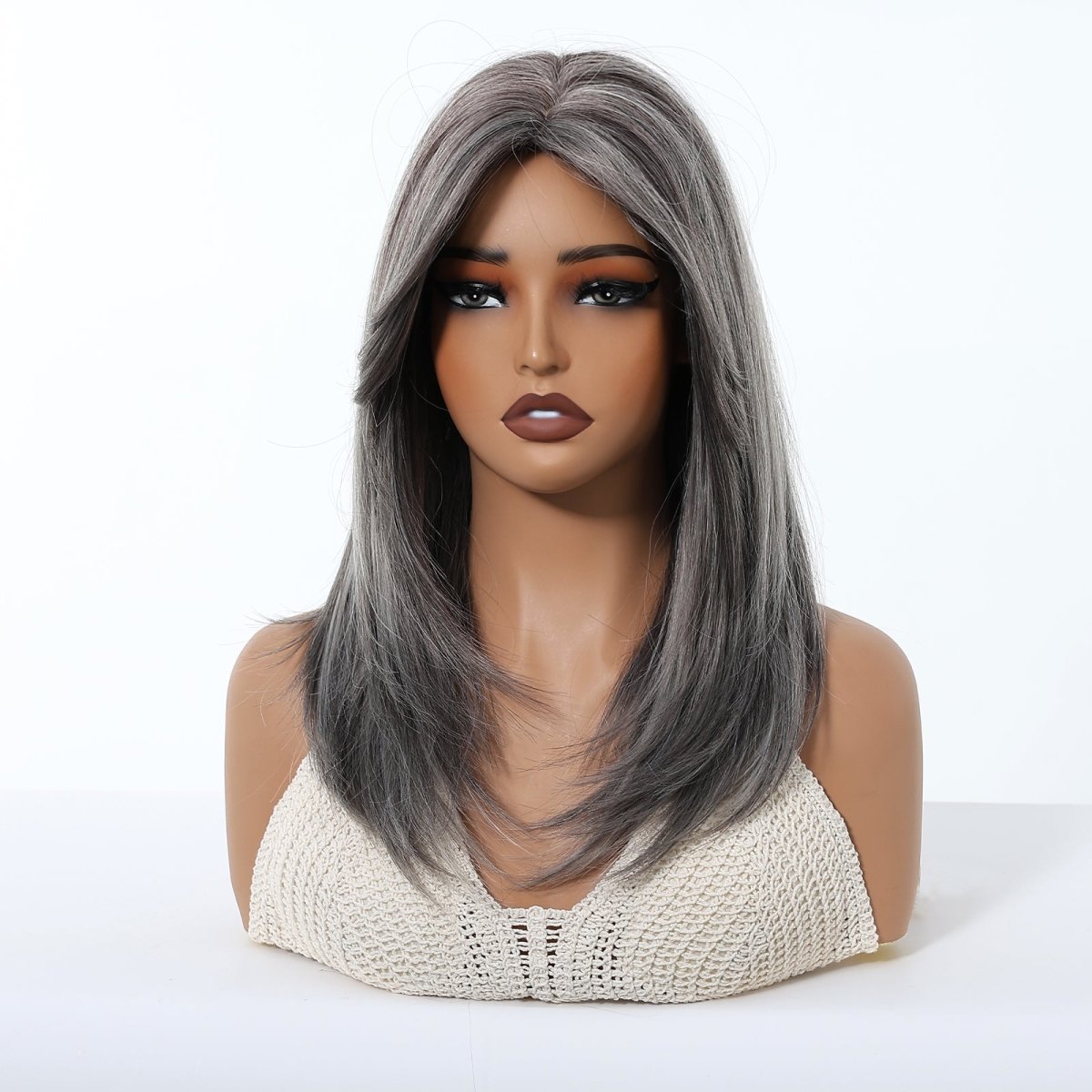 Silver Grey Layered Wig - MARKETPLACE - Milk &amp; Honey Wigs