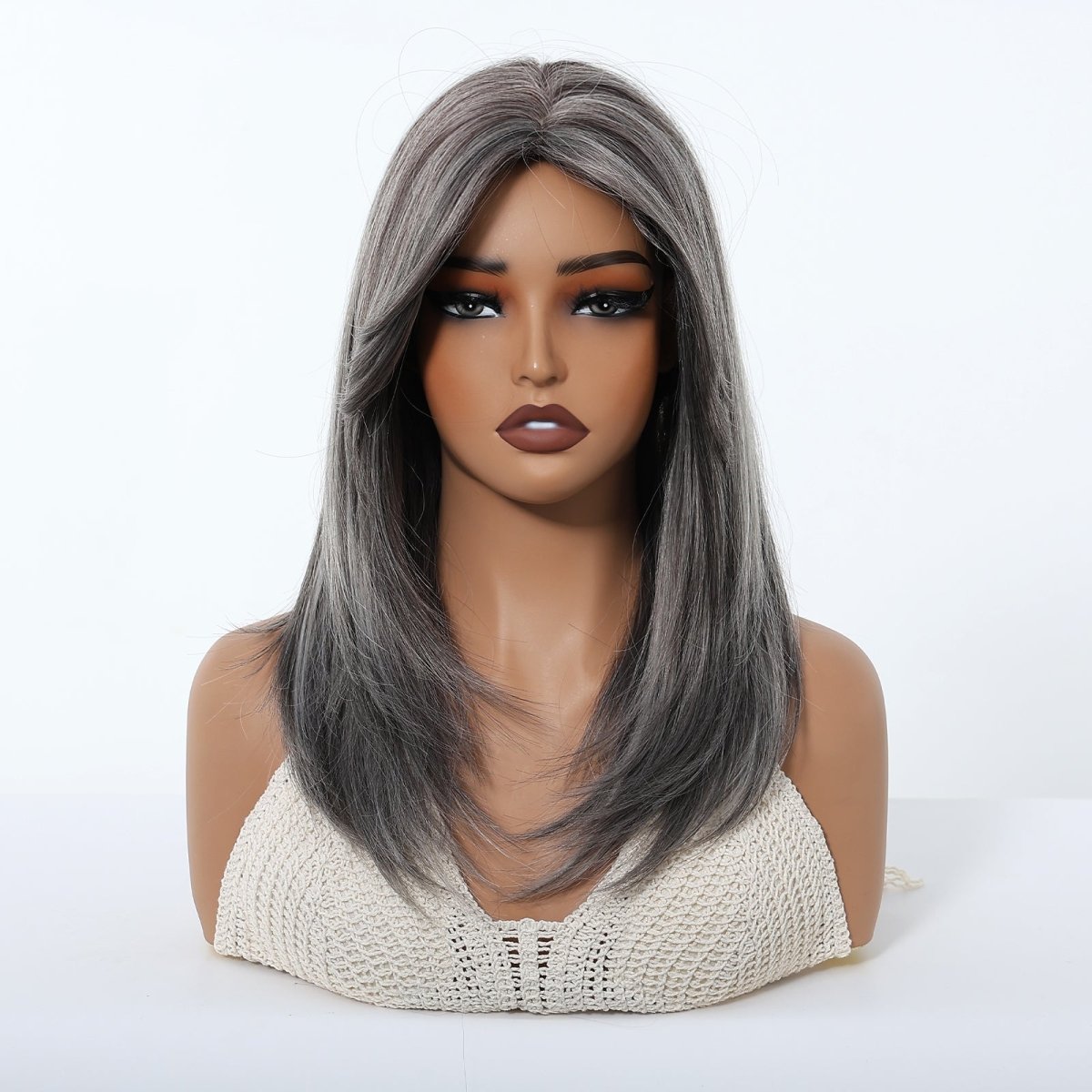 Silver Grey Layered Wig - MARKETPLACE - Milk &amp; Honey Wigs
